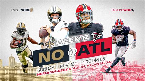 Saints vs. Falcons: How to watch, listen and stream Week 12 game