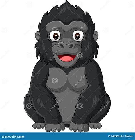 Baby Gorilla Cartoon Illustration | CartoonDealer.com #71725206