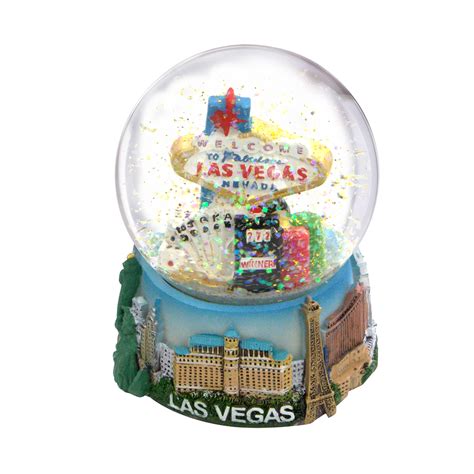 Las Vegas Snow Globe Skyline 3.5 Inch