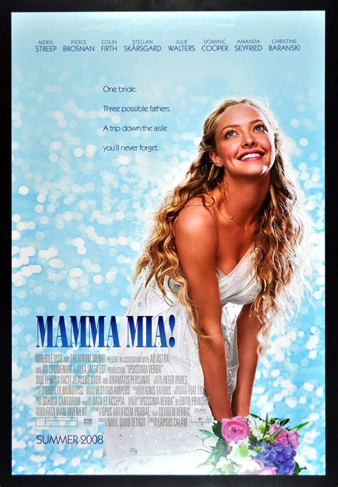 MAMMA MIA ! * CineMasterpieces 1SH ORIGINAL AMANDA SEYFRIED DS MOVIE POSTER 2008 | eBay