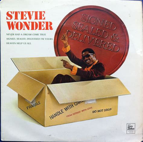 Stevie Wonder - Signed Sealed & Delivered at Discogs