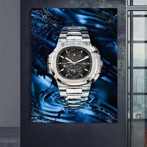 Patek Philippe Nautilus Chronograph IV Watch Art Canvas Wall | Etsy