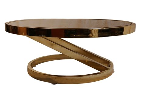 Milo Baughman mid century modern Glass Coffee Table Zig Zag Base - Mary Kay's Furniture