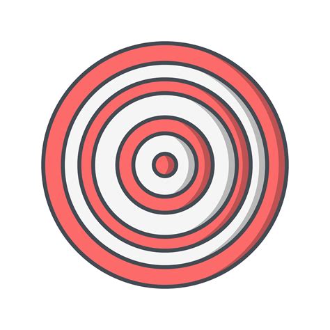 Bullseye Icon Vector Illustration 422167 Vector Art at Vecteezy