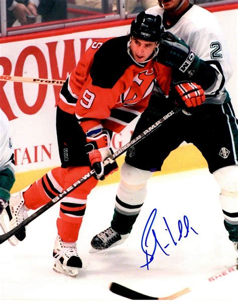 Autographed BERNIE NICHOLLS 8X10 New Jersey Devils Photo - Main Line ...