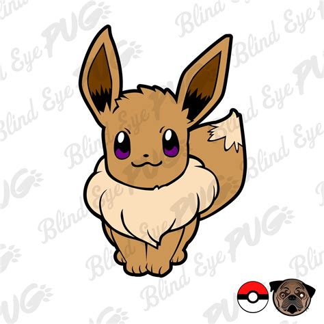 Eevee SVG Layer Pokemon Smash brother Eevee Pikachu | Etsy