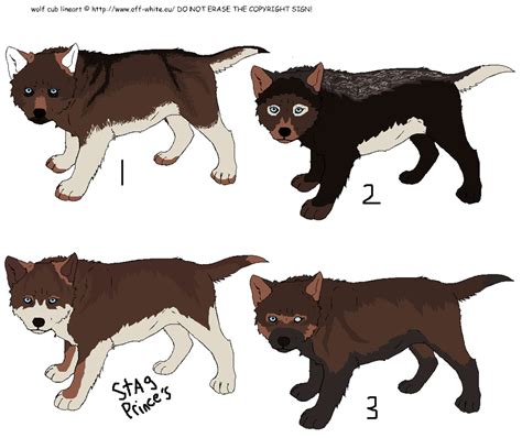 coywolf pup adoptables 1 by theshelter on DeviantArt