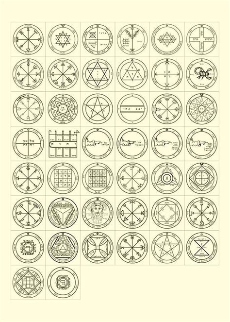 44 King Solomon Seals | Sacred geometry symbols, Alchemy symbols, Magic ...