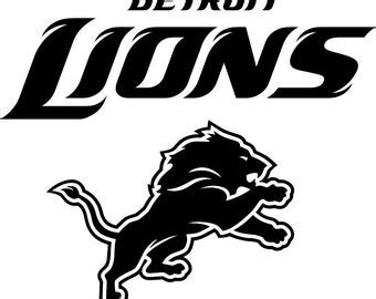 Detroit lions decal | Etsy