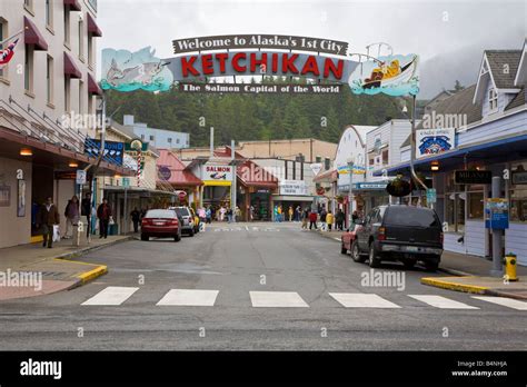 Downtown Ketchikan Alaska Stock Photo - Alamy