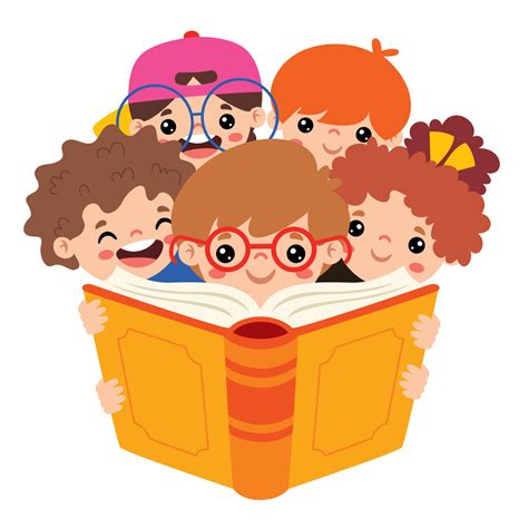 Illustration Of Kids Reading Book 20660215 Vector Art at Vecteezy