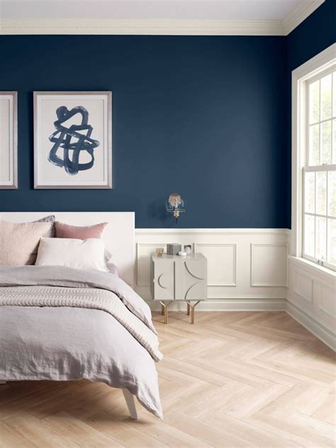 Deep Navy Blue Walls - Interior Style