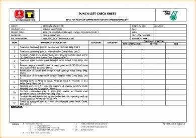 Punch List - 6+ Examples, Format, Pdf