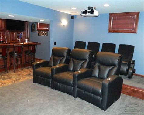 home theater in basement remodel | Basement remodeling, Home theater ...