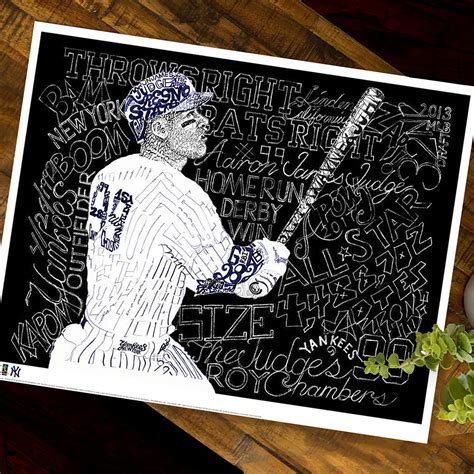 Aaron Judge Poster | New York Yankees Gifts | Art of Words