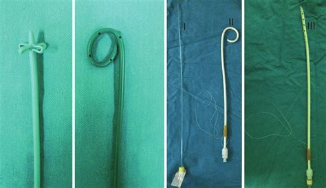 A to C Types of percutaneous drainage catheters. (A) Malecot catheter... | Download Scientific ...