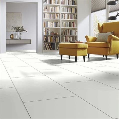 White Gloss Tile Effect Laminate Flooring – Flooring Ideas