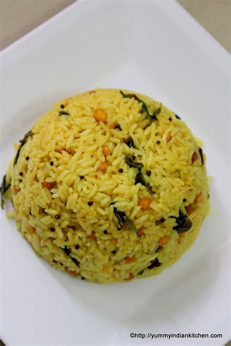 Pulihora Recipe Andhra, Tamarind Rice Recipe - Yummy Indian Kitchen