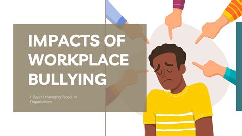 SOLUTION: Impacts of workplace bullying - Studypool