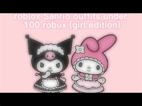 Roblox Sanrio avatars Sanriocore under 100 robux! Pompompurin hello kitty Cinnamoroll etc - YouTube