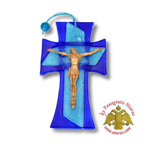 Crosses from Blown Glass, Orthodox Family www.Nioras.com Online Christian Art Store. Greek ...