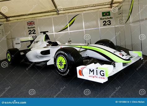 Brawn gp f1 racing car editorial stock image. Image of fibre - 10108614