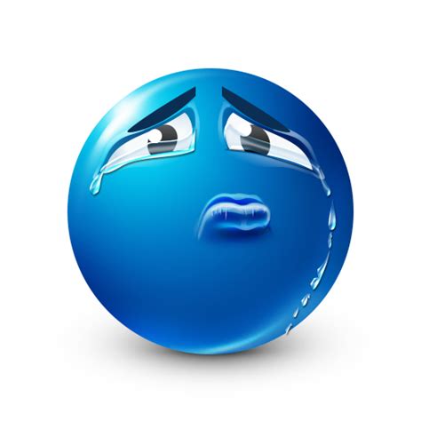 Crying Blue Smiley | Symbols & Emoticons