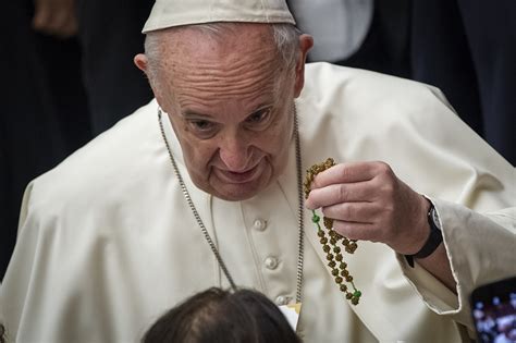 Pope Francis Praying Rosary