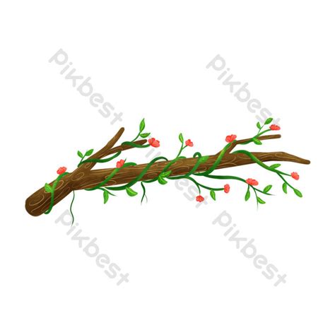 Branch Flower Vine Branch Vine Illustration PNG Images | PSD Free ...