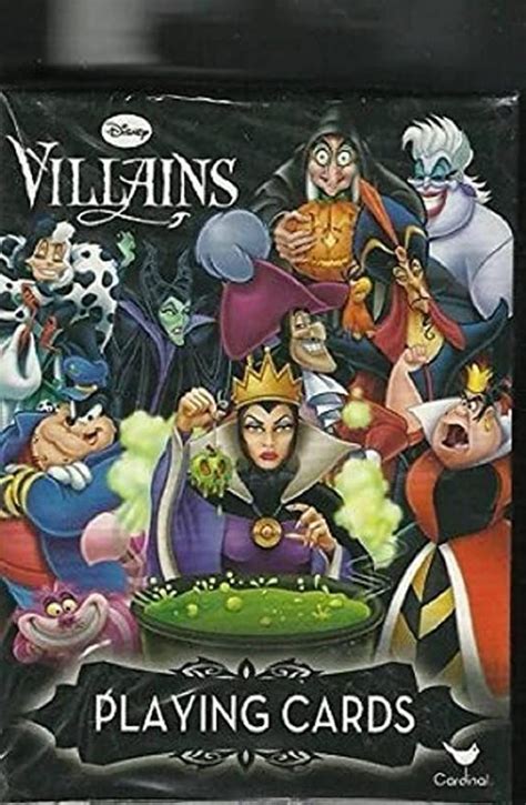 Disney Villains Deck of Playing Cards | Disney cards, Playing card deck, Disney villains