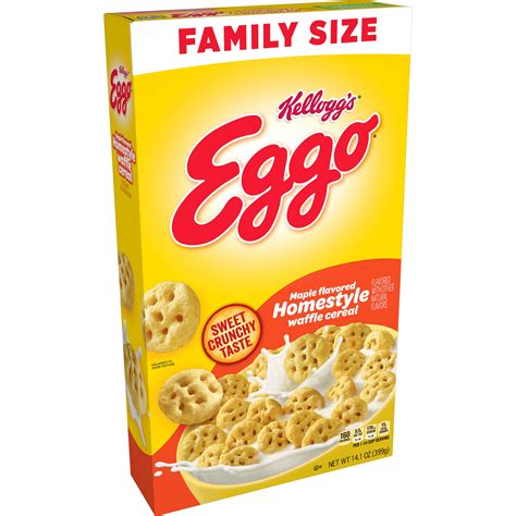 Kellogg's Eggo, Breakfast Cereal, Maple Flavored Homestyle Waffle ...