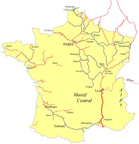 Rhone River Map