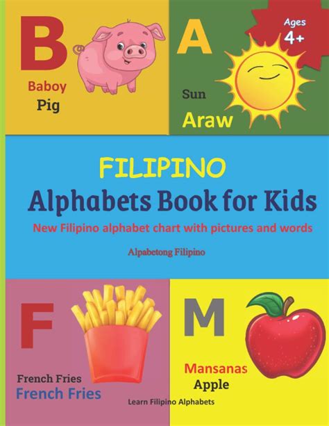 Buy FILIPINO Alphabets Book for Kids: New Filipino alphabet chart with ...