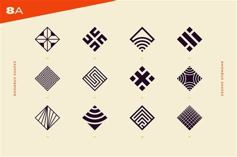 96 Abstract Logo Marks and Geometric Shapes Collection | Geometric logo, Abstract logo, Logo ...