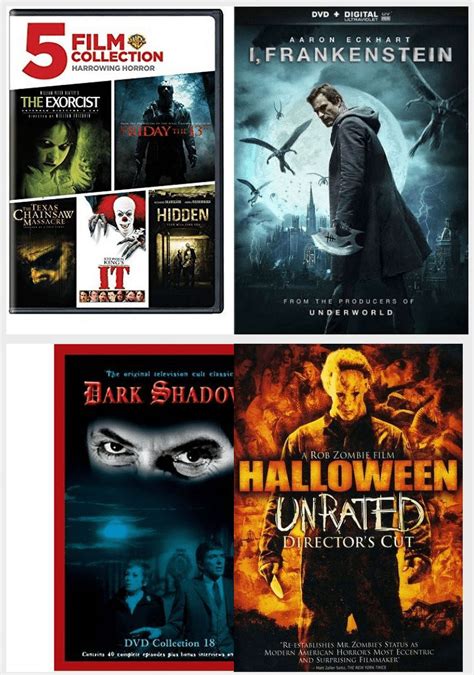 Horror 4 Pack DVD Bundle: 5 Movies: Harrowing Horror Collection, I, Frankenstein, Dark Shadows ...