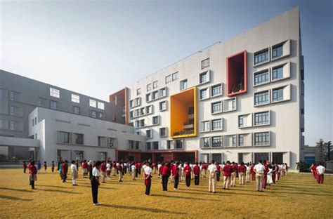 Swarnim International School / Abin Design Studio – 【Free CAD Download Site-Autocad Drawings,Blocks】