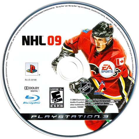 NHL 09 (2008) box cover art - MobyGames