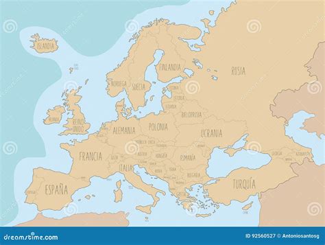 Europe Political Map With Names