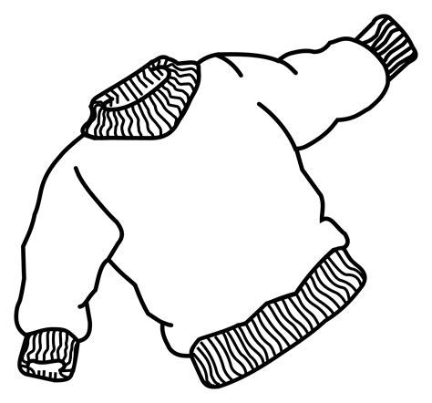 Clipart - sweater - lineart