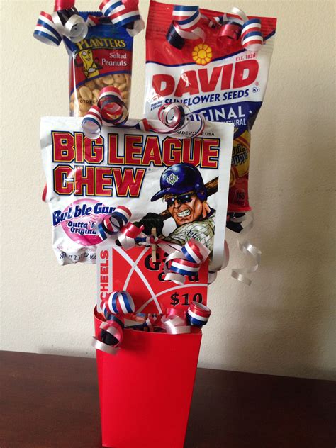 Sports gift basket - 5th grade graduation - Ty | Graduation gifts for ...