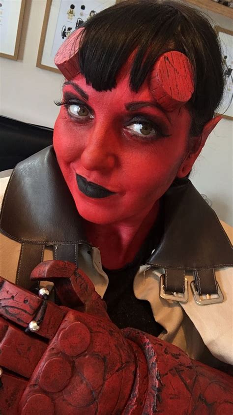 My Hellboy makeup | Fantasy cosplay, Cosplay makeup, Best cosplay