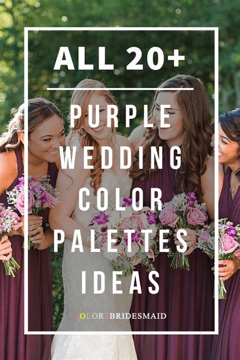 All 20+ Purple Wedding Color Palettes in 2024 | Wedding colors purple, Wedding colors, Dark ...