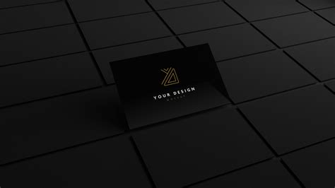 Black Business Cards Mockup – 10 views – amazing-mockups.com