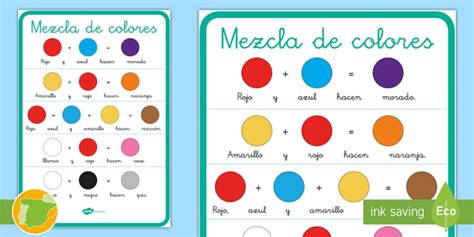 Póster: La mezcla de los colores (teacher made) - Twinkl