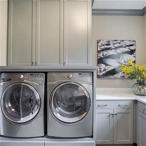 Built In Washer Dryer Platform Design Ideas