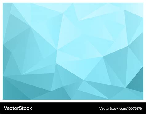 Light blue triangle background design geometric Vector Image