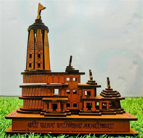 Pine Orange Ayodhya Ram Mandir 3d Model, For Worship at Rs 249/piece in ...