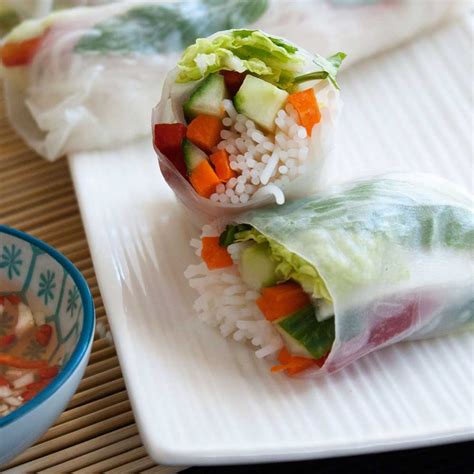 Vegetable Packed Rice Paper Rolls - Sprinkles and Sprouts