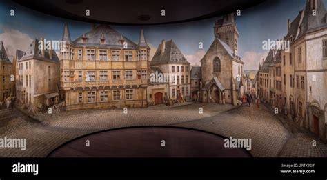 Panorama at Luxembourg City History Museum - Luxembourg City, Luxembourg Stock Photo - Alamy