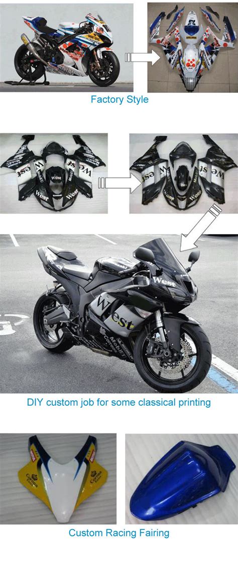 Custom motorcycle fairings kits by Fairingmaster, no extra cost